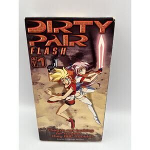Dirty Pair Flash Act 1 VHS Tape ADV Films Lovely Angles Tested Dubbed English